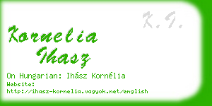 kornelia ihasz business card