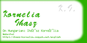 kornelia ihasz business card